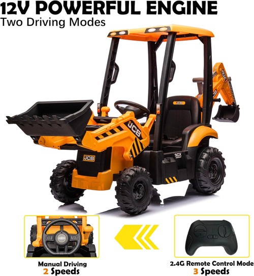 12v_Tractor_Ride_on_Digger_Rear_Excavator-2